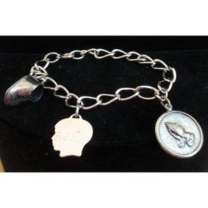 Sterling  Silver Life Memories Charm Bracelet